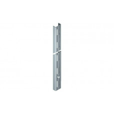 Шина настінна сталь покриття: пластик білий 26x13x2495мм з подвійними отворами