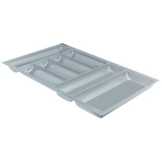 Вставка для столових приборів 940x525x50мм, пластмаса, колір срібний