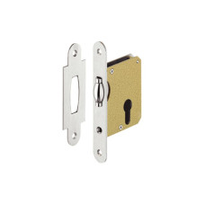 Замок з ролик. язичком для проф. циліндра срібляст.55/24