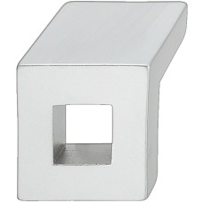 Ручка кругла, цинк, хром.,мат. 25x23мм
