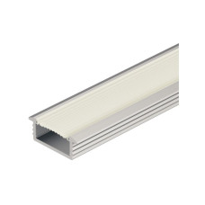 Профіль для стрічок LED 2013/2015 алюміній колір: срібний 8х17х2500мм врізний