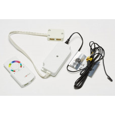 Мікшер RGB з пультом дистанційного управління 12V/30W пластиковий білий