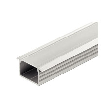 Профіль для стрічок LED 2013/2015/3013/3015 алюміній колір: срібний 11х18х2500мм врізний молочний