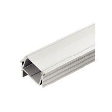 Профіль для стрічок LED 2013/2015/3013/3015 алюміній колір: срібний 19х21х2500мм кутовий молочний