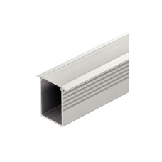 Профіль для стрічок LED 2013/2015/3013/3015 алюміній колір: срібний 24х18х2500мм врізний молочний