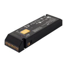 Блок живлення для LED 12V/60W пластиковий чорний на 6 виходів 208x56.5x30мм