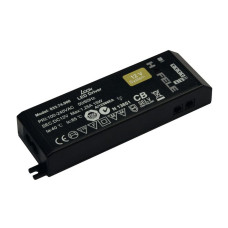 Блок живлення для LED 12V/20W пластиковий білий на 6 виходів 128x50.5x14мм