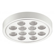 Світильник LED 3005 пластиковий нікельований матовий 24V/0.8W тепле біле світло D58мм