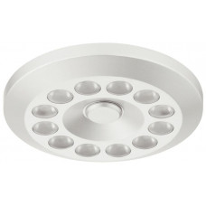 Світильник LED 3004 пластиковий нікельований матовий 24V/0.8W тепле біле світло D70мм