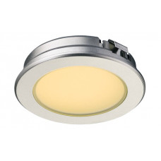 Світильник LED 4016 350mA/2W врізний пластиковий колір: срібний тепле біле світло, матовий нікель