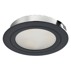 Світильник LED 4009 350mA/3W врізний алюміній нікельований матовий чорний денне світло 6000К