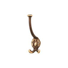 SS-wardr.hook brass bron.160mm